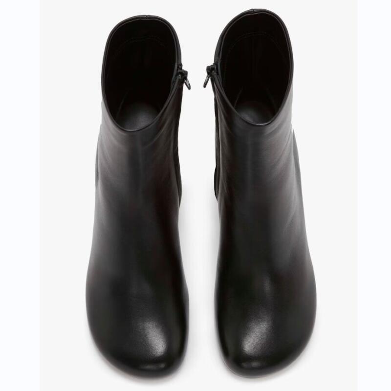 Sculpted Gold Heel Ankle Boots Luxe Modern Statement-Multiple Colors