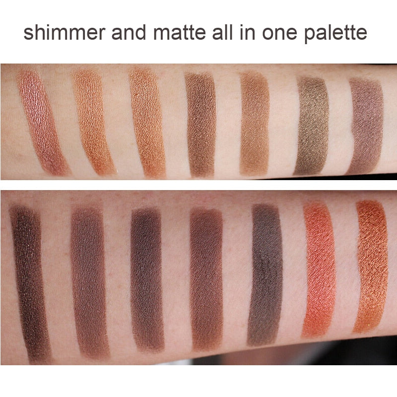 Professional 35 Color Eyeshadow Palette, Earth Warm Colors and Shimmer Matte Eyeshadows