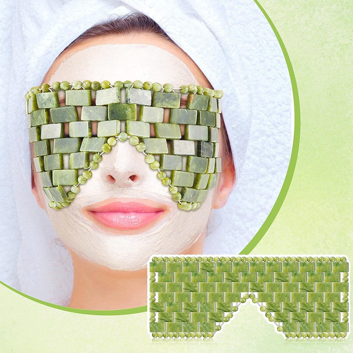 Jade Eye Mask, Beauty Curtain, Eye Protection, Jade Eye Curtain,