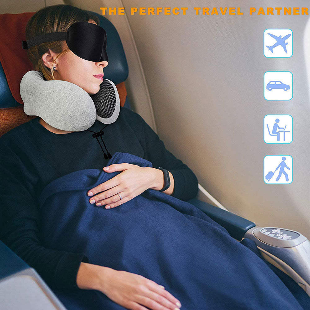 U Shaped Soft Memory Foam Neck Pillows 30*28*14 CM