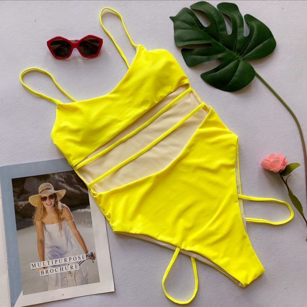 Sculpted Elegance Ribbed One-Piece Swimsui