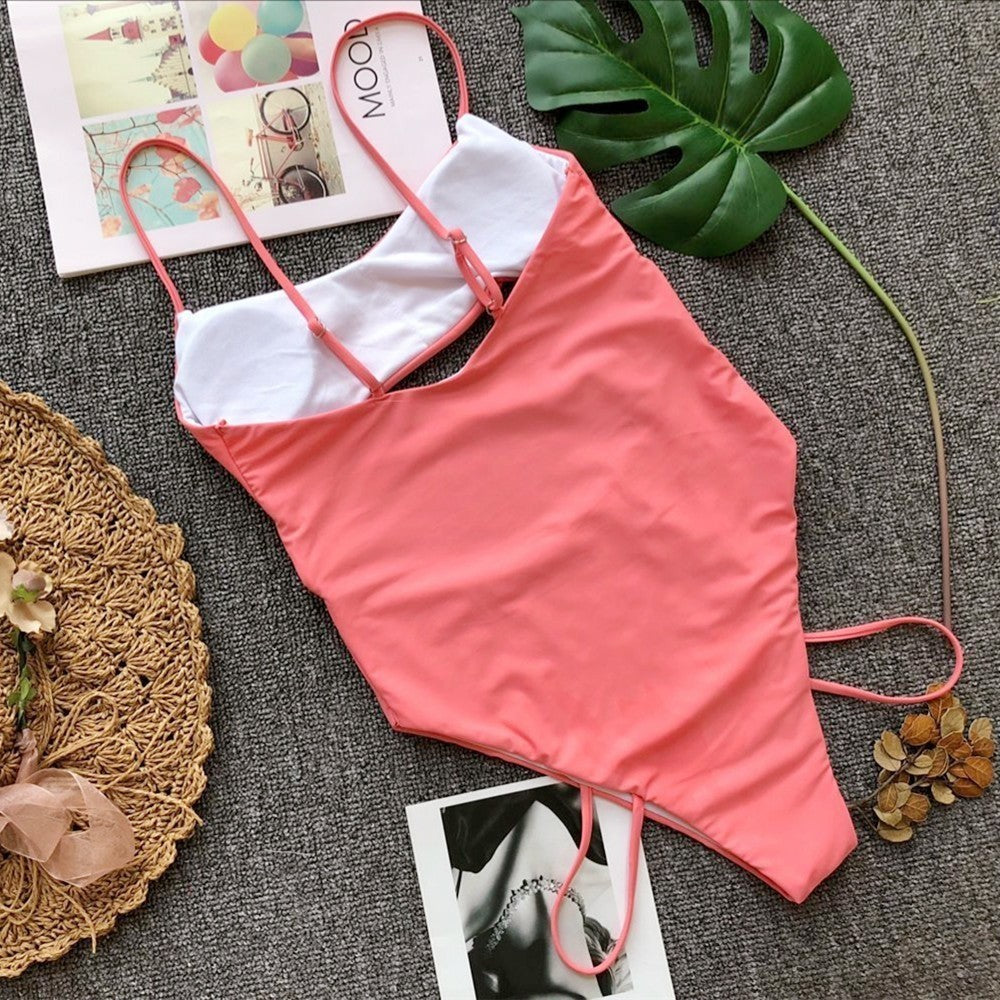Sculpted Elegance Ribbed One-Piece Swimsui