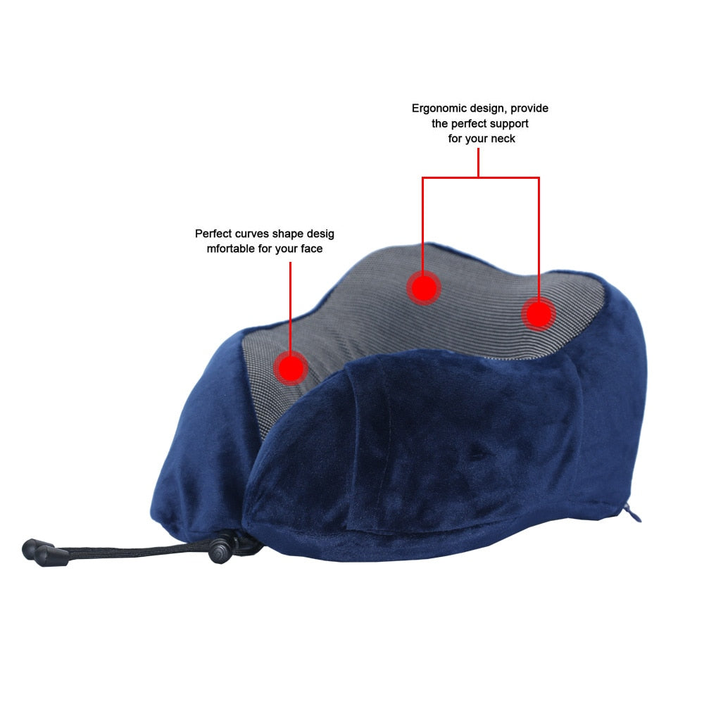 U Shaped Soft Memory Foam Neck Pillows 30*28*14 CM