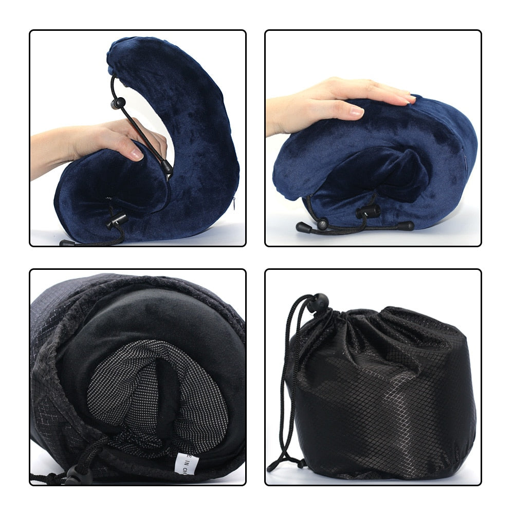 U Shaped Soft Memory Foam Neck Pillows 30*28*14 CM