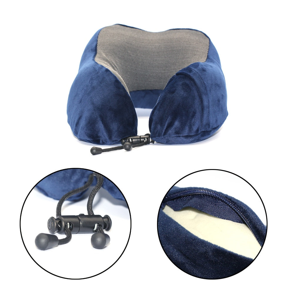 U Shaped Soft Memory Foam Neck Pillows 30*28*14 CM