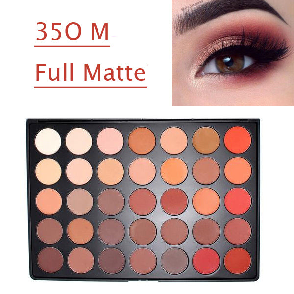 Professional 35 Color Eyeshadow Palette, Earth Warm Colors and Shimmer Matte Eyeshadows