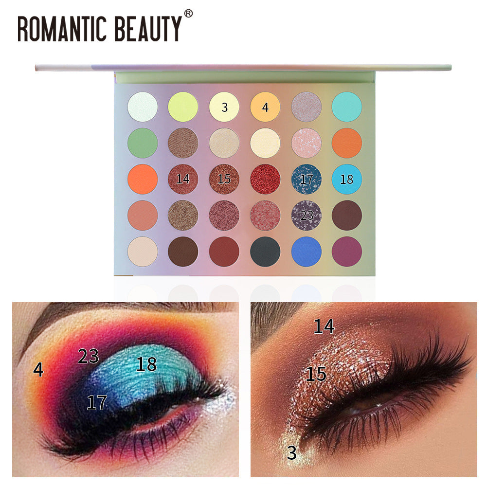 30 Color Palette of Matte Eyeshadows