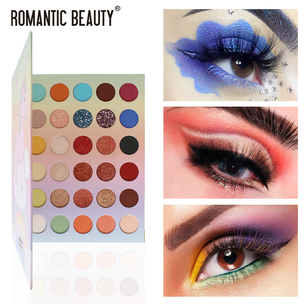 30 Color Palette of Matte Eyeshadows