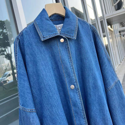 Oversized Utility Denim Jacket – Effortlessly Cool, Always in Style