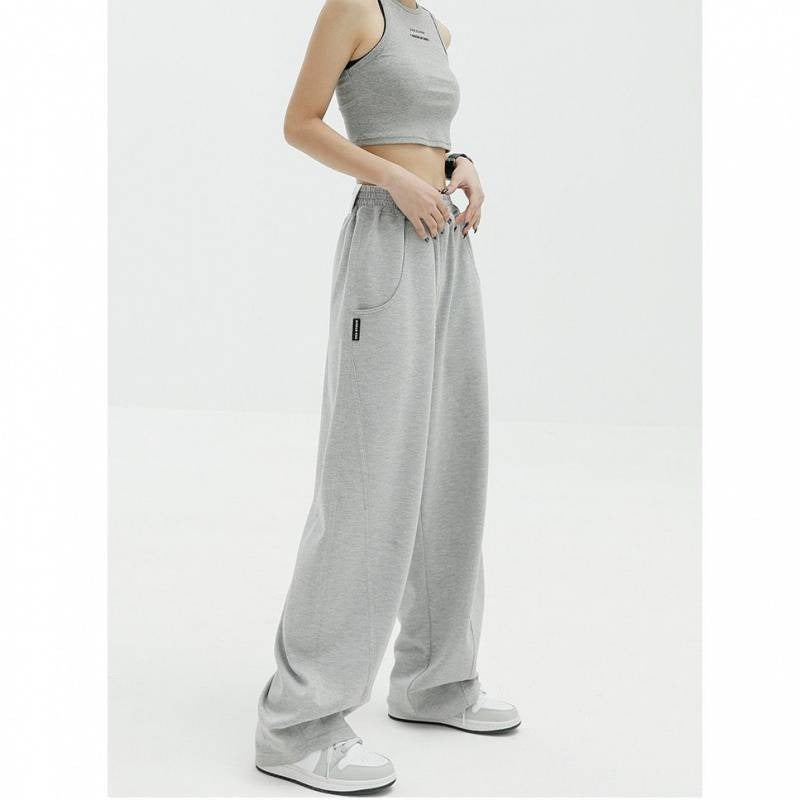 High-end Wide Leg Cotton  Sweatpants