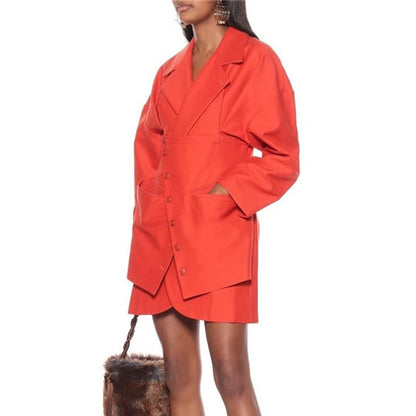 Red Hot Women's Mini Blazer Dress