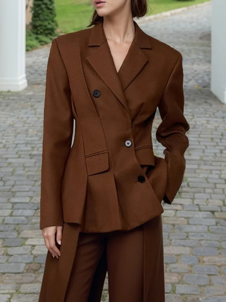 Caramel Tailored Blazer – Effortlessly Polished, Warmly Refined