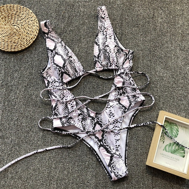 Wild Temptation Cutout One-Piece Swimsuit – Multiple Colors