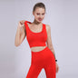 Yoga Clothing Set Women's Seamless Sports Bra  and Leggings