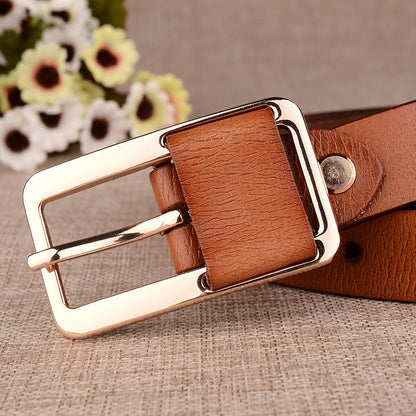 Classic Women's Genuine Leather Belt in Multiple Colors