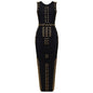 Luxury Beaded Figure Hugging Dress