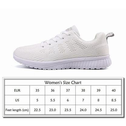 Women's Running Shoes White Woman Sneakers Air Fabric Womens Sport Shoes Women Lightweight Summer Sneakers Mesh