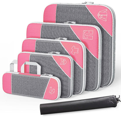 Compressible Travel Storage Set with Shoe Bag