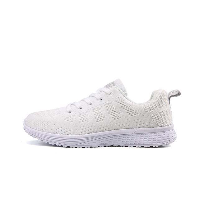 Women's Running Shoes White Woman Sneakers Air Fabric Womens Sport Shoes Women Lightweight Summer Sneakers Mesh