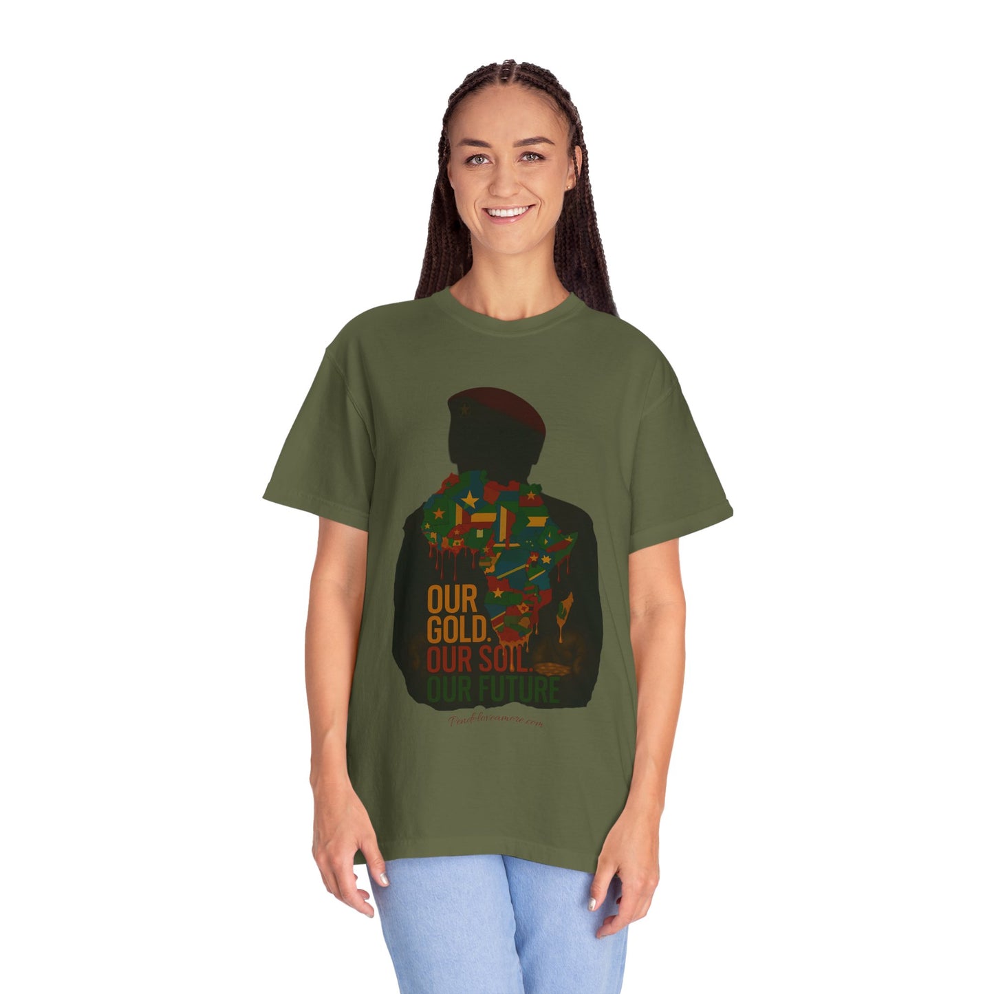 Ibrahim Traoré Unisex Garment-Dyed T-Shirt - Celebrate Heritage and Unity