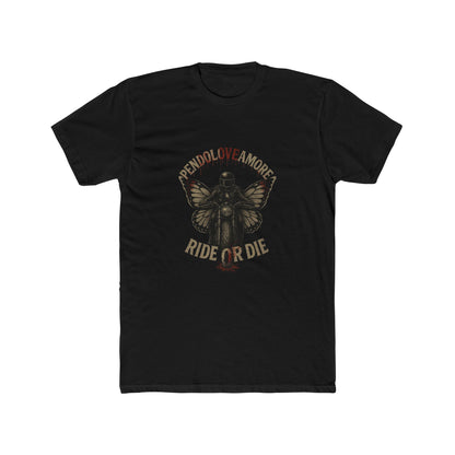 Ride or Die Pendoloveamore Unisex Cotton Crew Tee – Vintage Style Graphic T-Shirt
