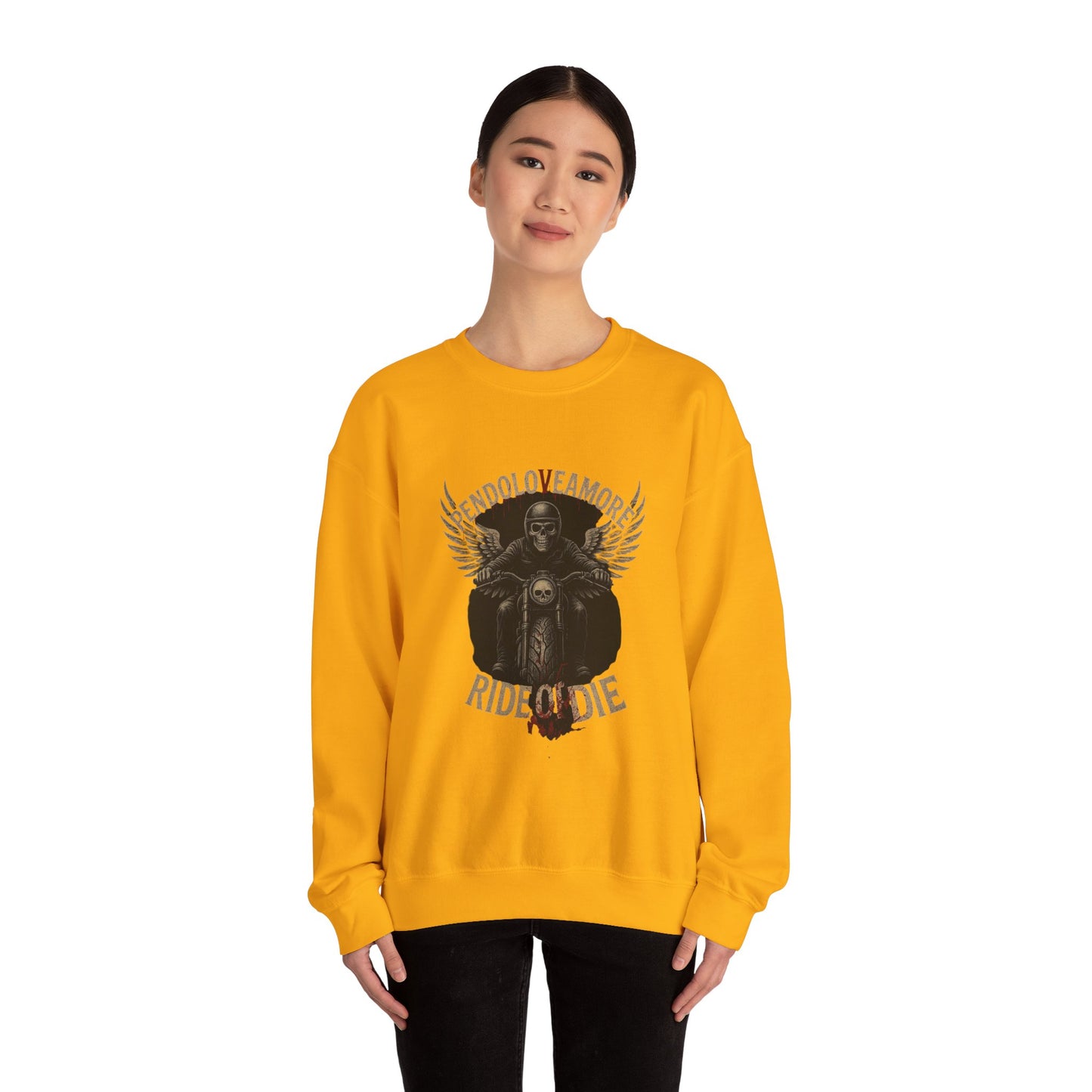 Ride or Die Motorcycle Sweatshirt - Stylish Unisex Crewneck for Bikers