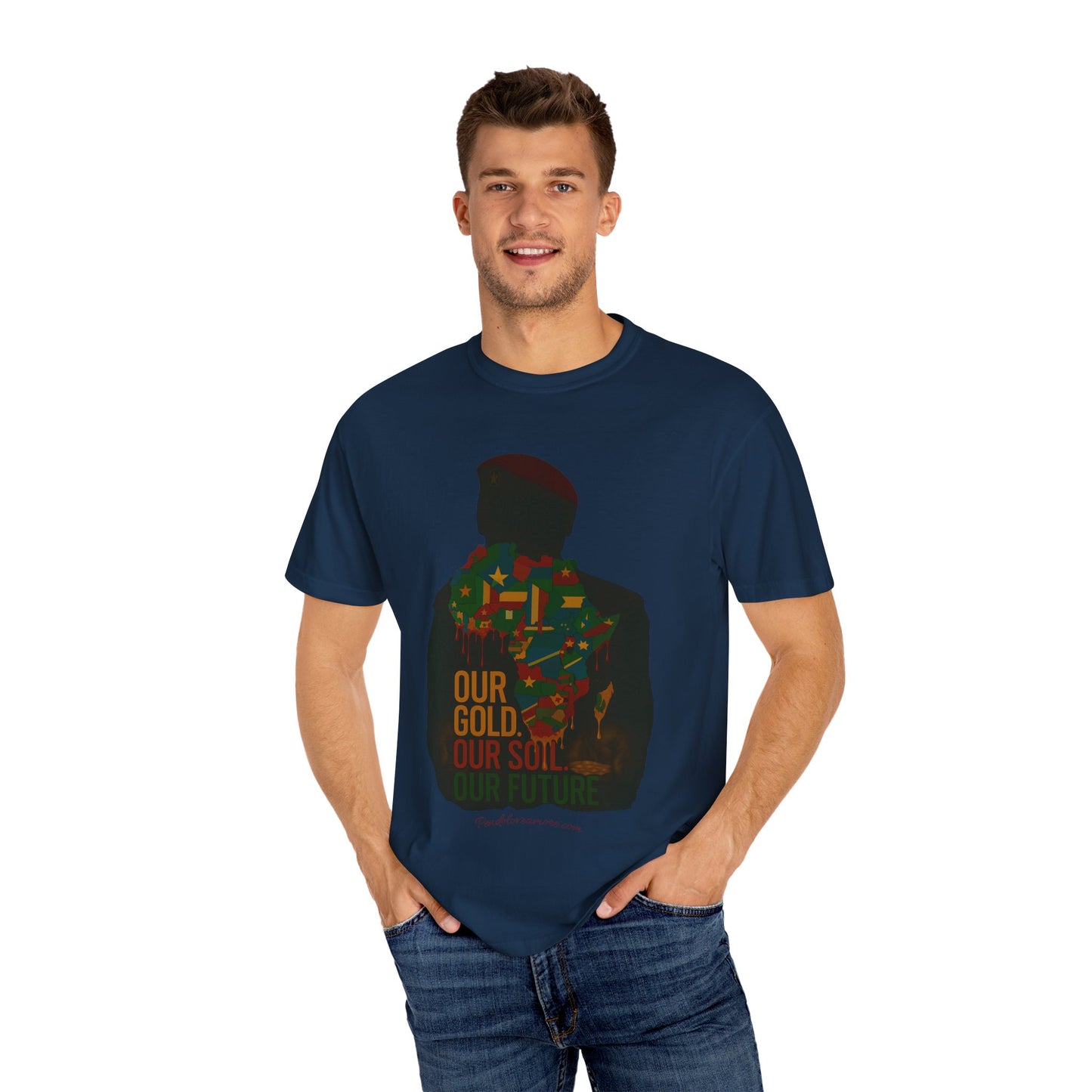 Ibrahim Traoré Unisex Garment-Dyed T-Shirt - Celebrate Heritage and Unity
