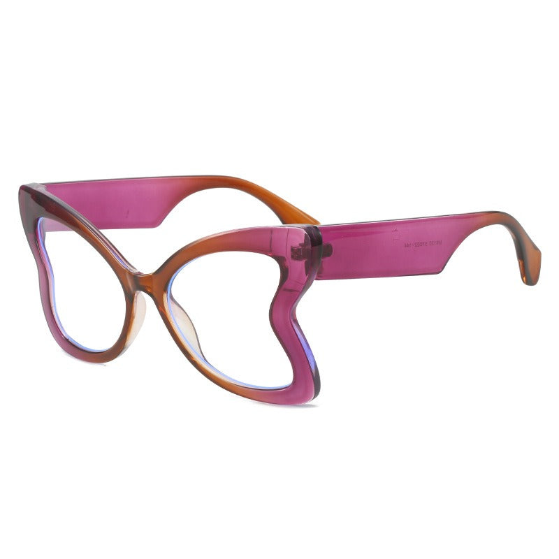 Stylish Butterfly-Shaped Polycarbonate Sunglasses in Variety of Colors and Patterns