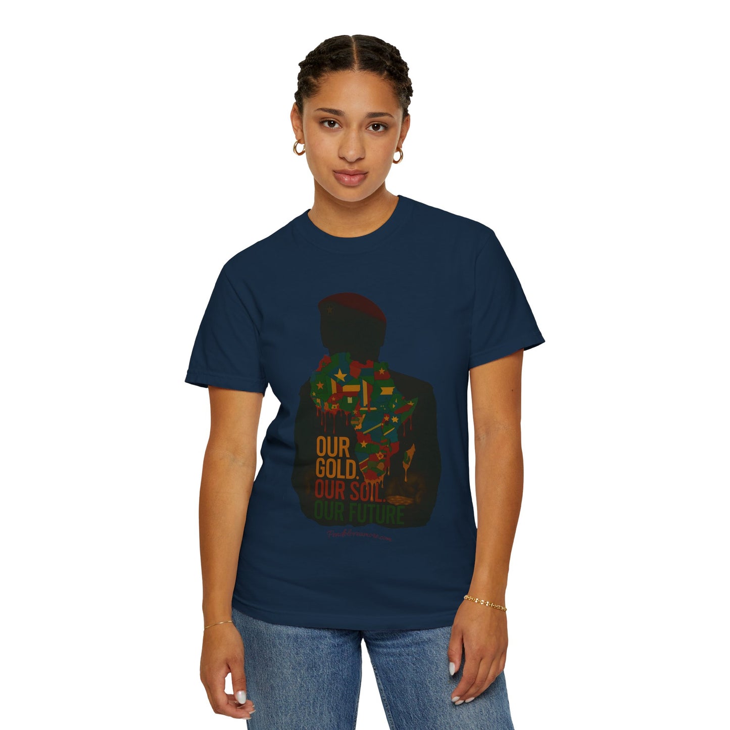 Ibrahim Traoré Unisex Garment-Dyed T-Shirt - Celebrate Heritage and Unity