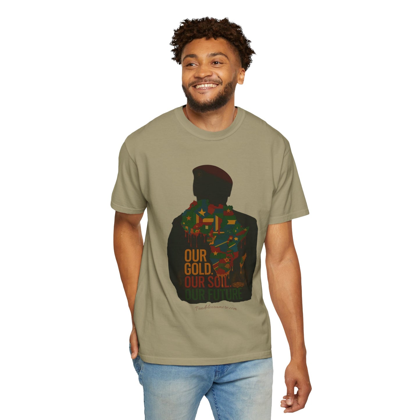 Ibrahim Traoré Unisex Garment-Dyed T-Shirt - Celebrate Heritage and Unity