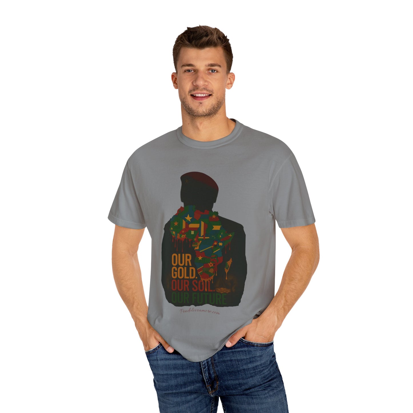 Ibrahim Traoré Unisex Garment-Dyed T-Shirt - Celebrate Heritage and Unity