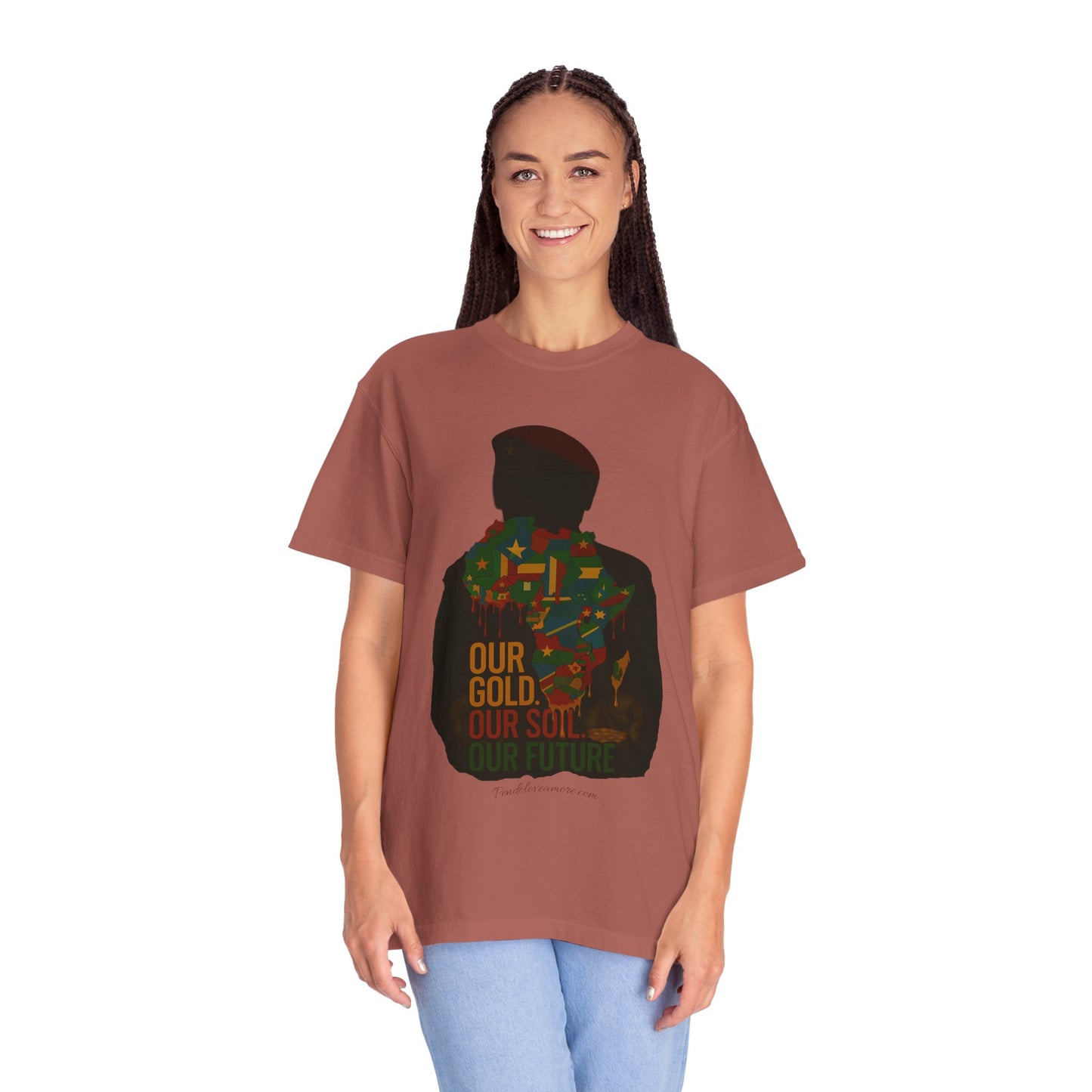 Ibrahim Traoré Unisex Garment-Dyed T-Shirt - Celebrate Heritage and Unity