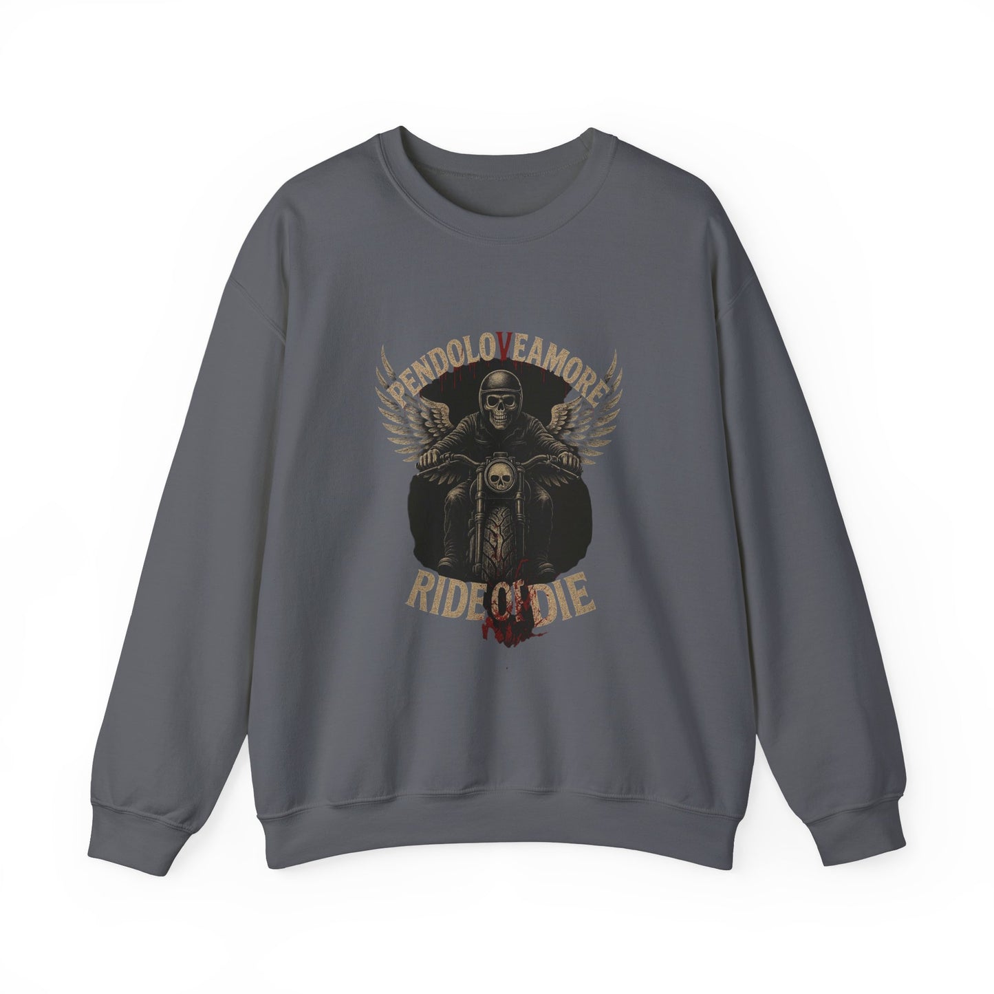 Ride or Die Motorcycle Sweatshirt - Stylish Unisex Crewneck for Bikers