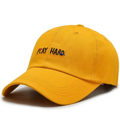 "Play Hard"  Female Baseball Hats, Stylish Caps.