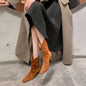 Saddle Muse Western Boots – Suede & Leather Square Toe Collection  D