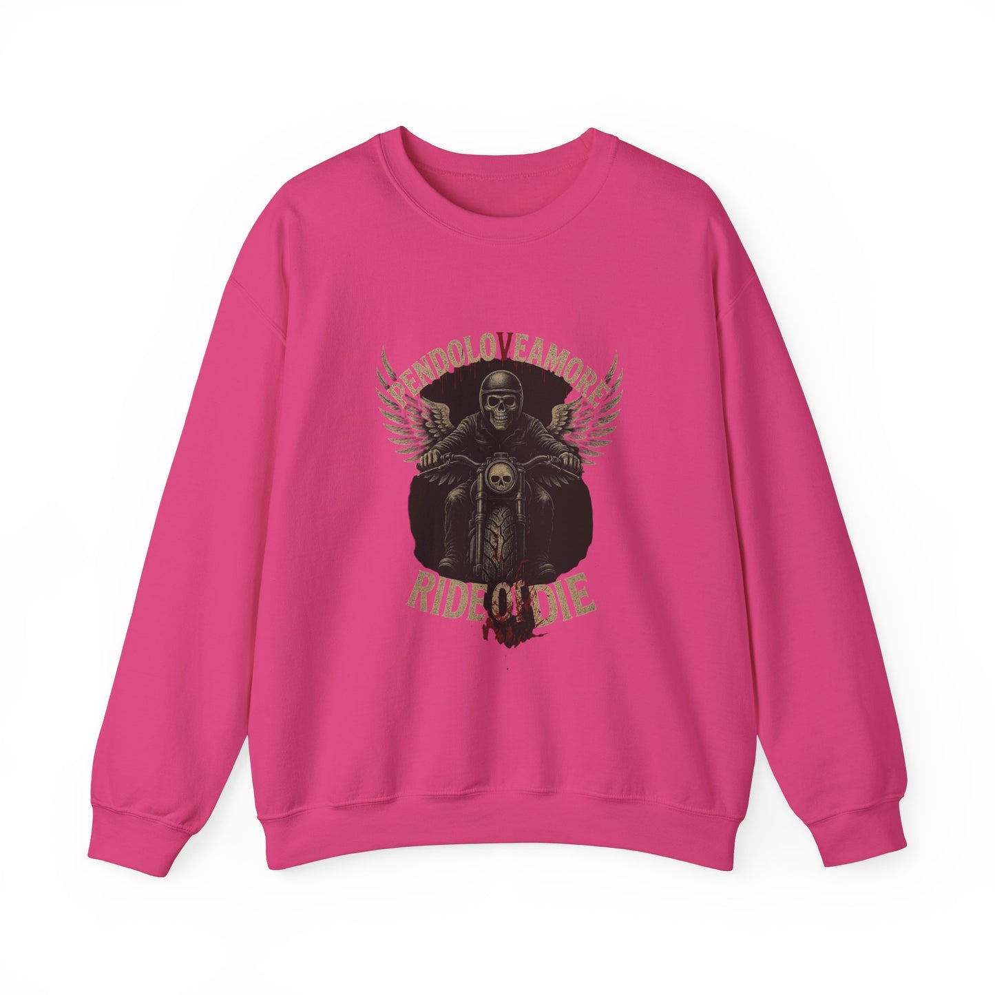 Ride or Die Motorcycle Sweatshirt - Stylish Unisex Crewneck for Bikers