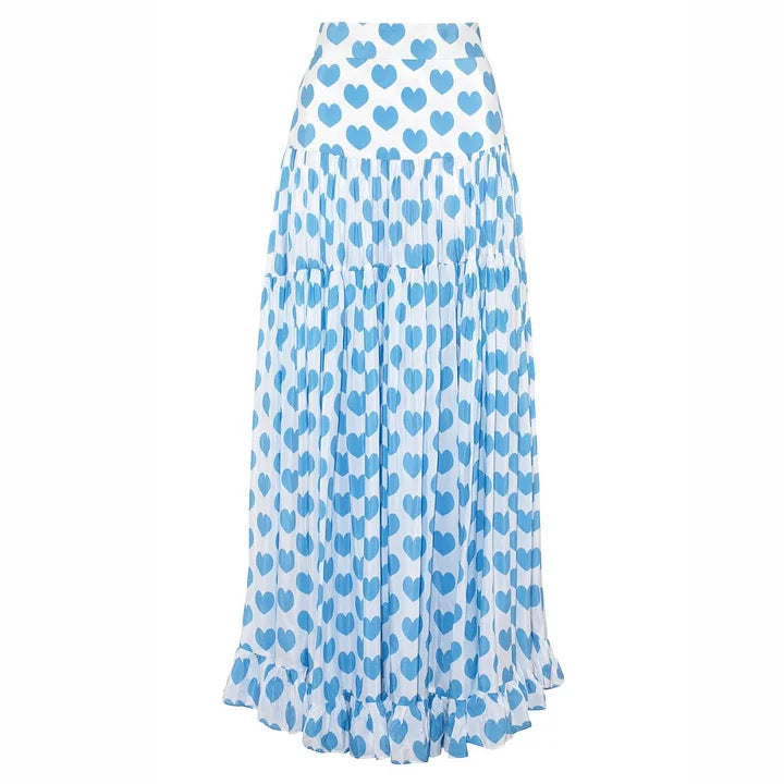 Sweetheart Escape  Love Print Swimsuit & Cover-Up Set