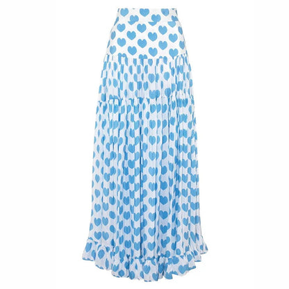 Sweetheart Escape  Love Print Swimsuit & Cover-Up Set