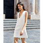 Minimalist V-Neck Shift Dress – Effortless Modern Elegance