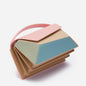 Geometric Color‐Block Leather Top-Handle Shoulder Bag