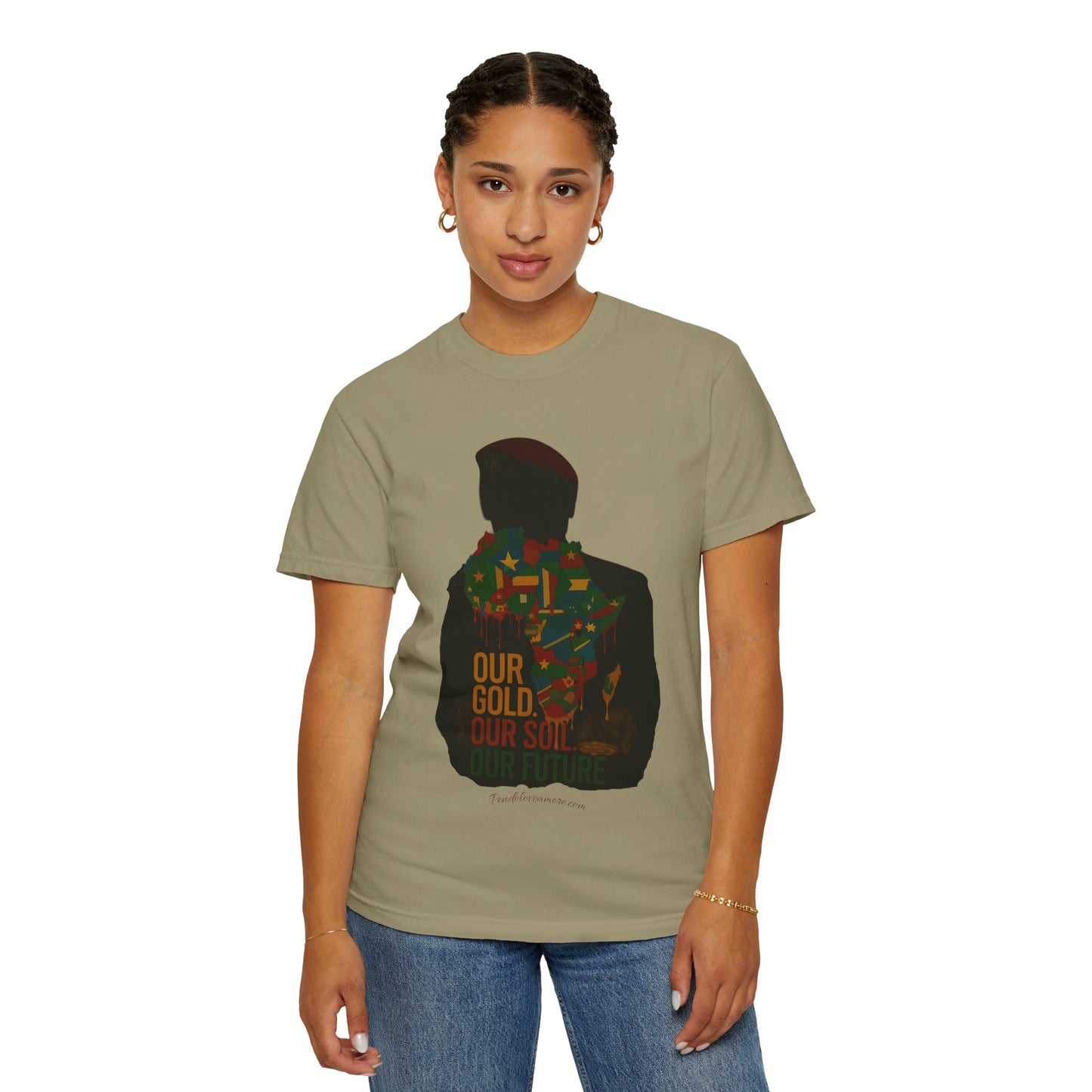 Ibrahim Traoré Unisex Garment-Dyed T-Shirt - Celebrate Heritage and Unity
