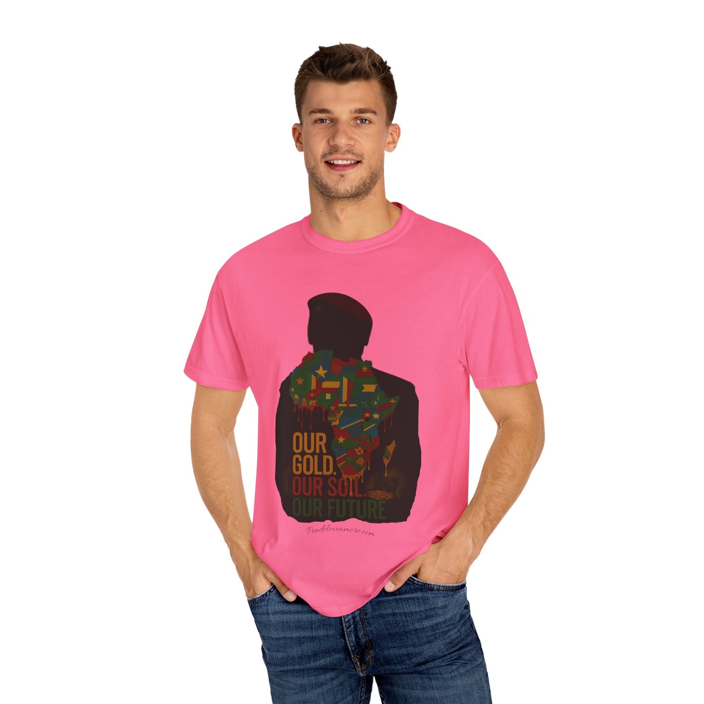 Ibrahim Traoré Unisex Garment-Dyed T-Shirt - Celebrate Heritage and Unity