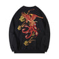 Traditional Chinese Phoenix Embroidery Sweatshirt