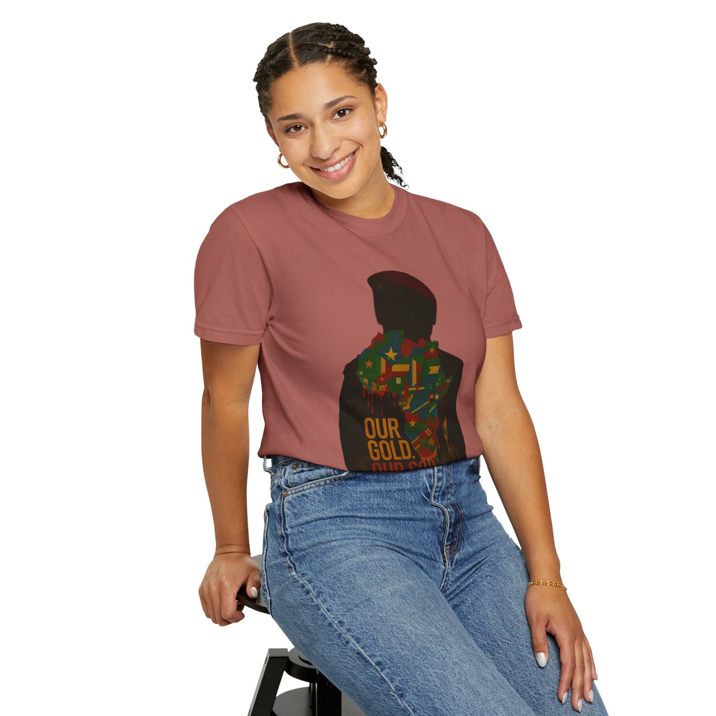 Ibrahim Traoré Unisex Garment-Dyed T-Shirt - Celebrate Heritage and Unity