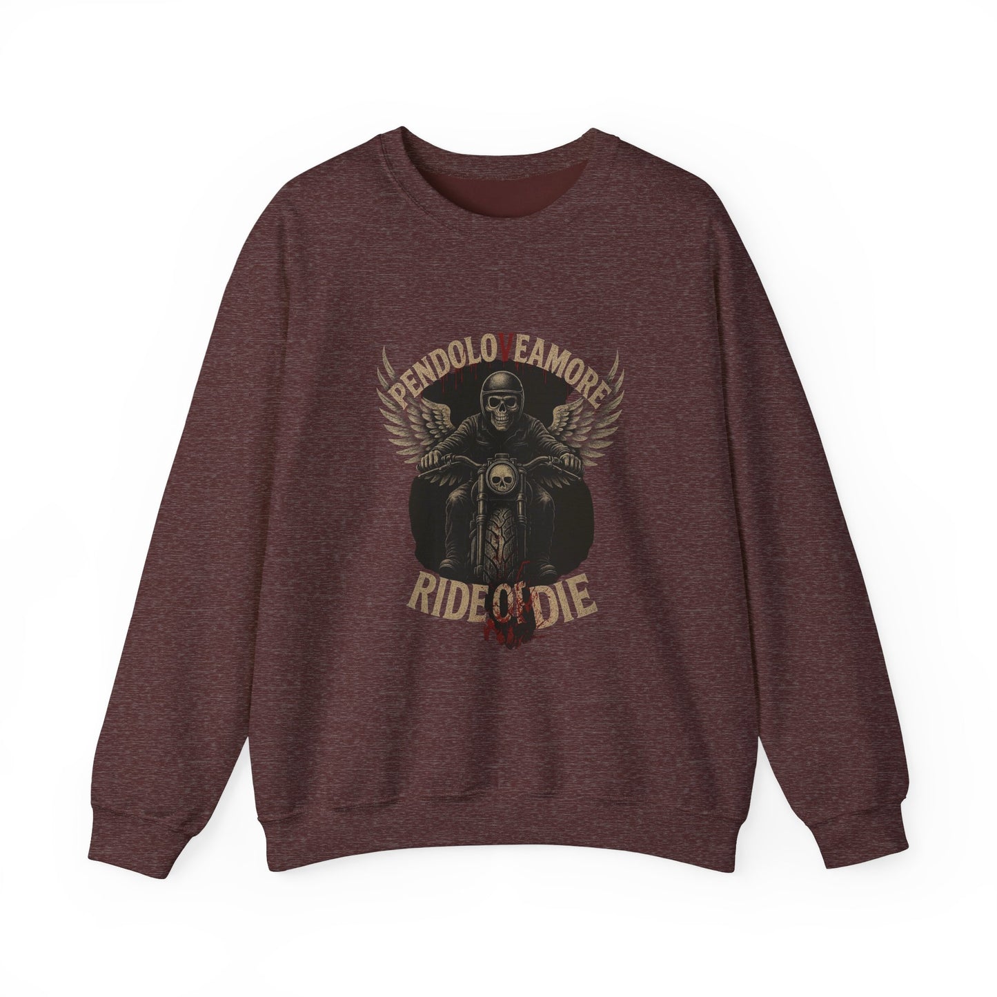 Ride or Die Motorcycle Sweatshirt - Stylish Unisex Crewneck for Bikers