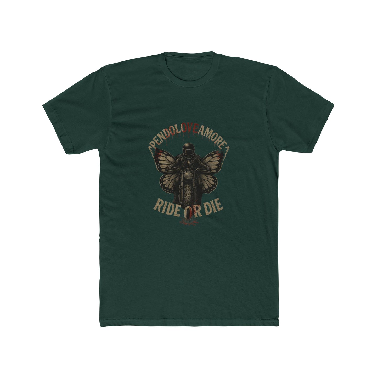 Ride or Die Pendoloveamore Unisex Cotton Crew Tee – Vintage Style Graphic T-Shirt