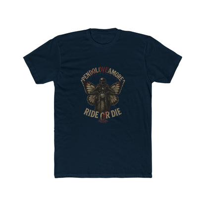 Ride or Die Pendoloveamore Unisex Cotton Crew Tee – Vintage Style Graphic T-Shirt