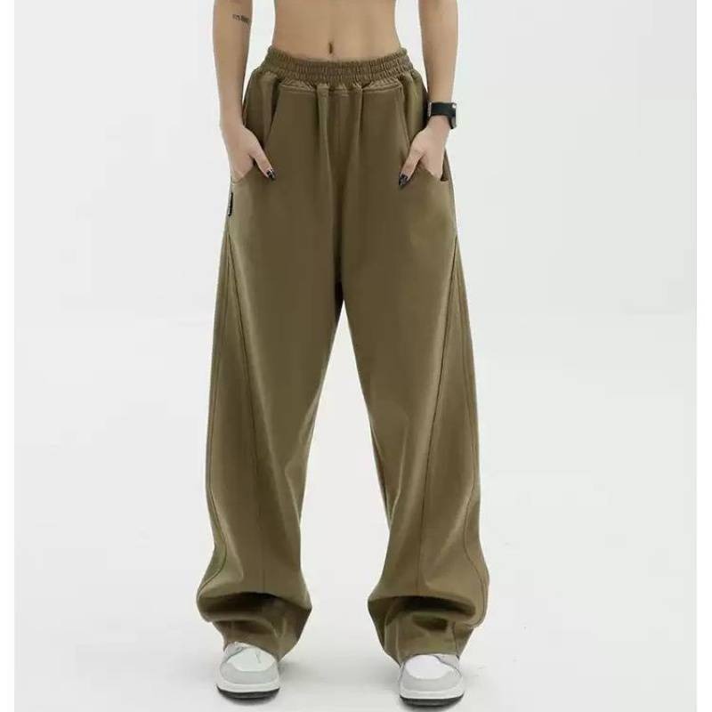 High-end Wide Leg Cotton  Sweatpants