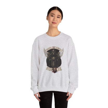 Ride or Die Motorcycle Sweatshirt - Stylish Unisex Crewneck for Bikers