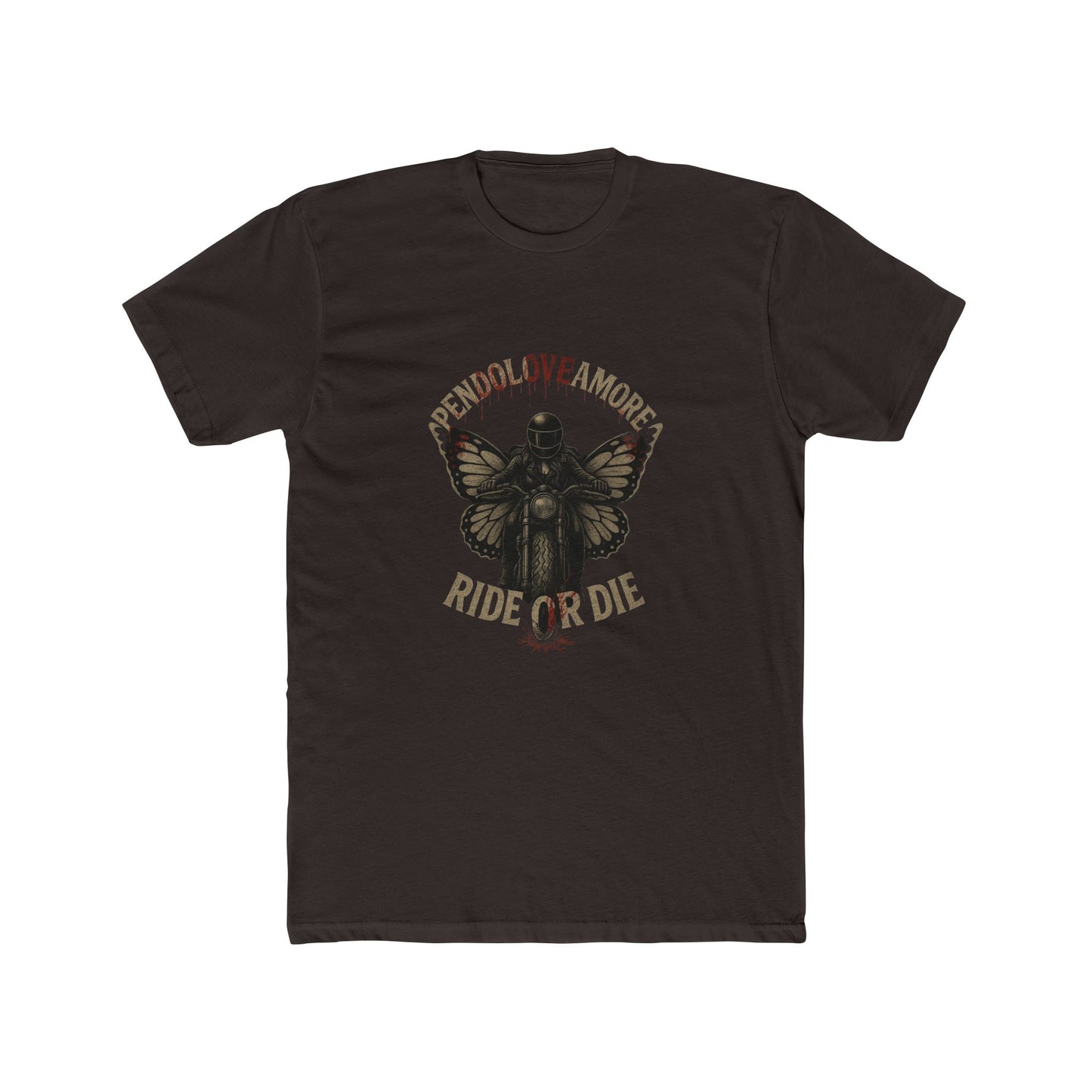 Ride or Die Pendoloveamore Unisex Cotton Crew Tee – Vintage Style Graphic T-Shirt